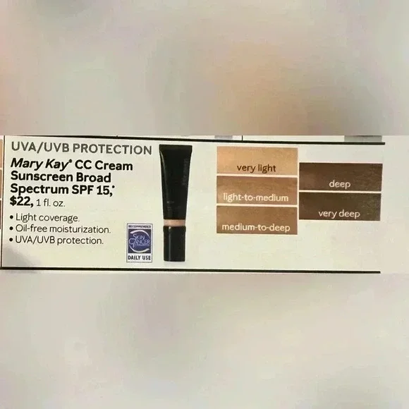 💋💄New Mary Kay CC Cream Sunscreen Broad Spectrum SPF 15💋💄 - Picture 4 of 5